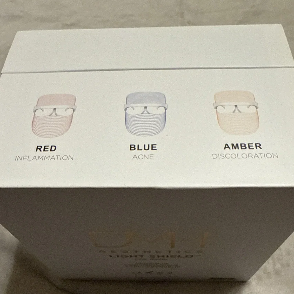 NEW SEALED DMH Aesthetics Light Shield LED Multi Light Therapy Mask-Cordless